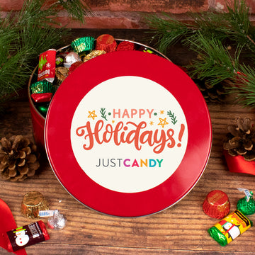 Happy Holidays 1.25 lb Hershey's Holiday Assortment Gift Tin