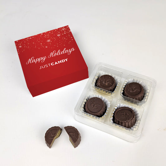 Happy Holidays Dubai Chocolate Truffles Favor Gift