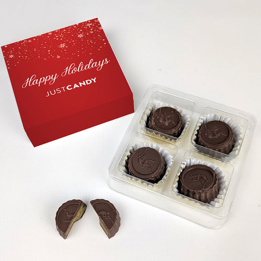 Happy Holidays Dubai Chocolate Truffles Favor Gift