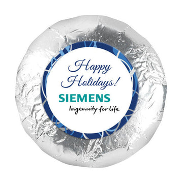 Personalized Christmas Ice Swirls 1.25" Stickers (48 Stickers)