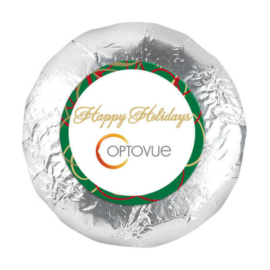 Personalized Christmas Swirls 1.25" Stickers (48 Stickers)