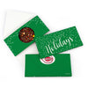 Personalized Christmas Simple Holidays Add Your Logo Gourmet Infused Belgian Chocolate Bars (3.5oz)