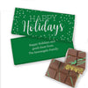 Personalized Happy Holidays Dubai Chocolate Bar 3.8oz