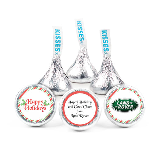 Personalized Christmas Candy Cane 3/4" Stickers (108 Stickers)