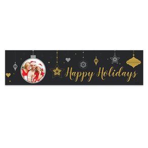 Personalized Christmas Once Upon a Holiday 5 Ft. Banner