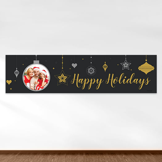 Personalized Christmas Once Upon a Holiday 5 Ft. Banner