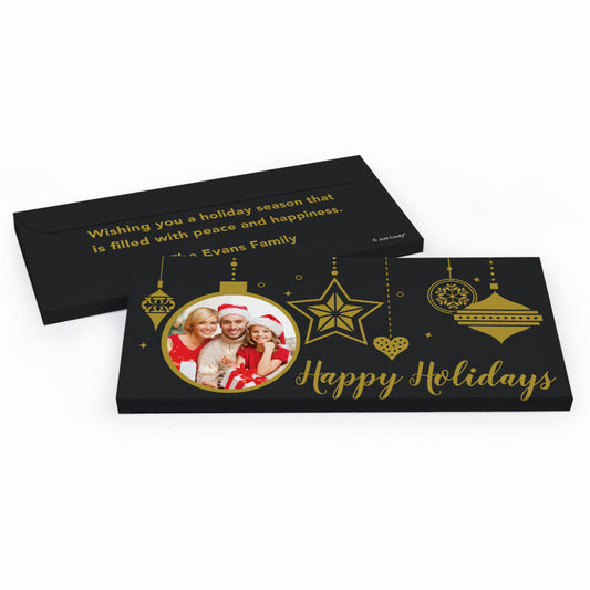 Deluxe Personalized Christmas Once Upon a Holiday Candy Bar Favor Box