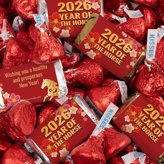 Chinese New Year Hershey's Chocolate Candy Mix Kisses & Miniatures