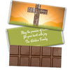 Easter Personalized Hershey's Milk Chocolate Bar He Has Risen Cross at Sunrise