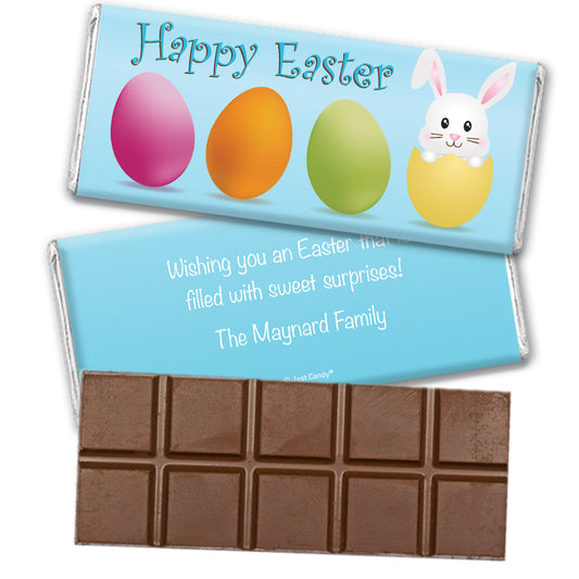 Easter Personalized Hershey's Milk Chocolate Bar Hatched a Bunny