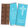 Personalized Easter Blue Cross Hershey's Milk Chocolate Bar & Wrapper