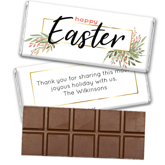 Personalized Easter Flowers Hershey's Milk Chocolate Bar