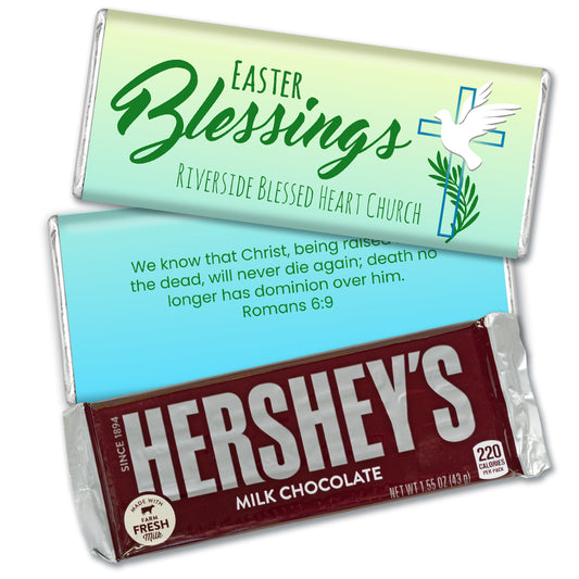 Easter Personalized Hershey's Milk Chocolate Bar - Easter Blessings