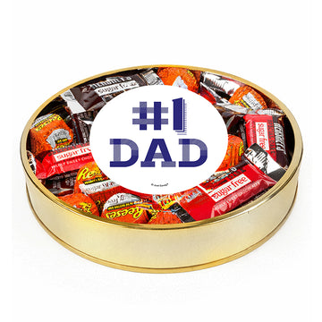 Father's Day Sugar Free Hershey's Chocolate Candy Gift Tin - #1 Dad