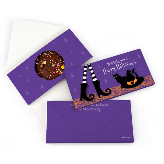 Personalized Halloween The Witch is In Bar Gourmet Infused Belgian Chocolate Bars (3.5oz)