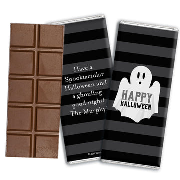 Personalized Halloween Ghouling Ghost Hershey's Milk Chocolate Bar & Wrapper