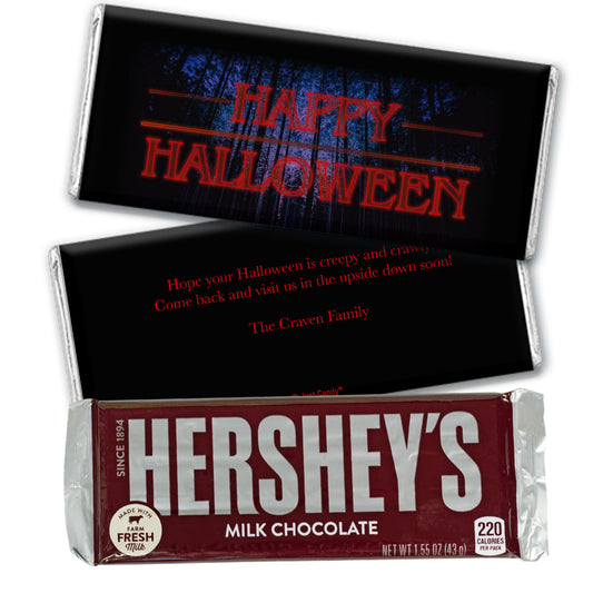 Personalized A Stranger Halloween Hershey's Milk Chocolate Bar & Wrapper