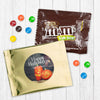 Personalized Halloween Pumpkin Greetings Candy Favor Bag - M&Ms or Skittles