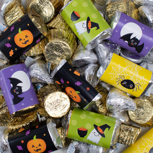 Happy Halloween Hershey's Miniatures, Kisses and Reese's Peanut Butter Cups