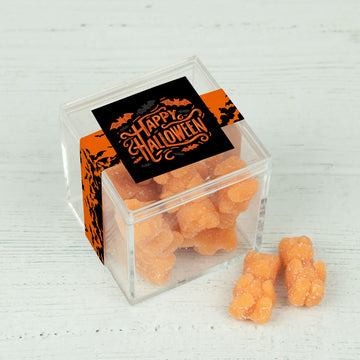 Halloween Bats JUST CANDY favor cube with Gummy Bears