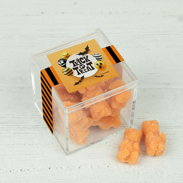 Halloween Trick or Treat JUST CANDY favor cube with Gummy Bears