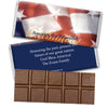 Personalized Patriotic Themed Hershey's Milk Chocolate Bar America the Beautiful Patriotic Flag