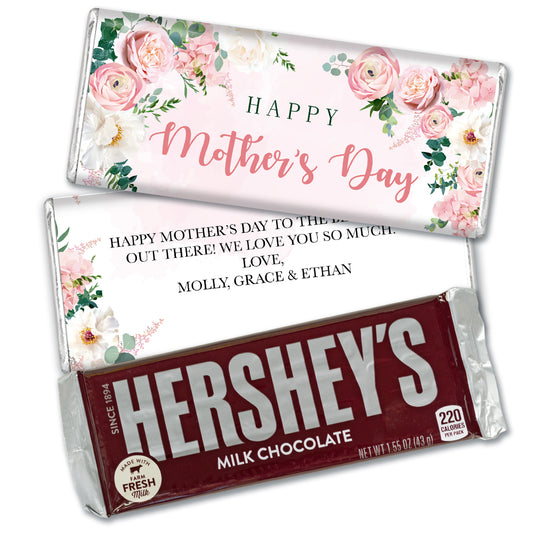 Personalized Mother's Day Floral Hershey's Chocolate Bar