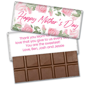 Mother's Day Personalized Hershey's Milk Chocolate Bar - Soft Roses
