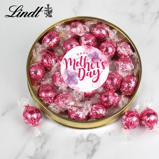 Mother's Day Lindt Truffle Plastic Gift Tin - Flowers