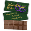 Personalized Mardi Gras Masquerade Hershey's Milk Chocolate Bar & Wrapper