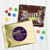 Personalized Mardi Gras Golden Elegance Candy Favor Bag - M&Ms or Skittles