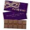 Personalized Mardi Gras Golden Elegance Hershey's Milk Chocolate Bar & Wrapper