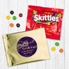 Personalized Mardi Gras Golden Elegance Candy Favor Bag - M&Ms or Skittles