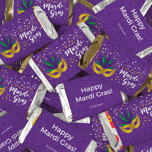 Mardi Gras Wrapped Hershey's Miniatures