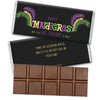 Personalized Mardi Gras Party Gras Hershey's Hershey's Milk Chocolate Bar & Wrapper