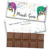 Personalized Mardi Gras Jammin' Jester Hats Hershey's Hershey's Milk Chocolate Bar & Wrapper