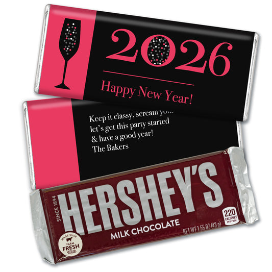Personalized New Year's Eve A Classy New Year Hershey's Milk Chocolate Bar & Wrapper