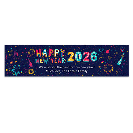 Personalized New Year's Eve Festivities 5 Ft. Banner
