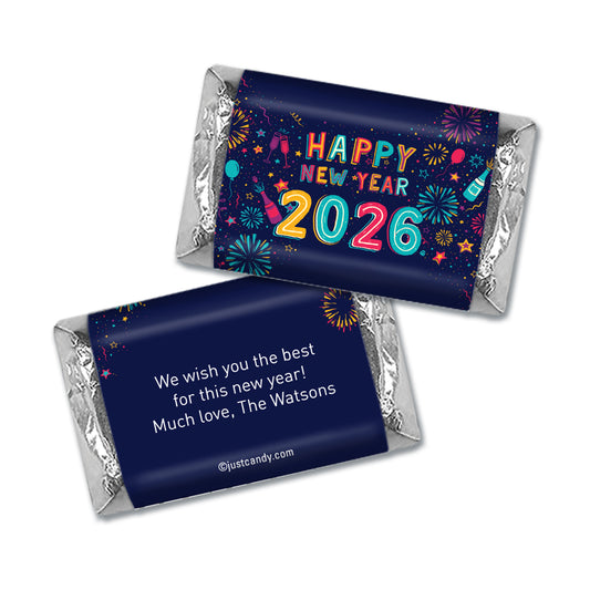 Personalized New Year's Eve Festivities Hershey's Miniatures