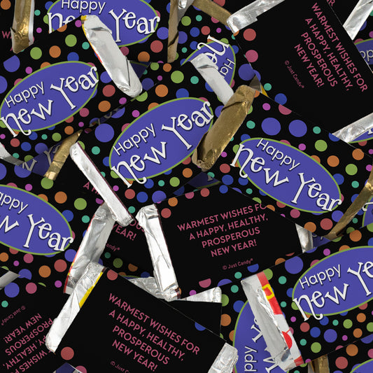 Happy New Year Wrapped Hershey's Miniatures