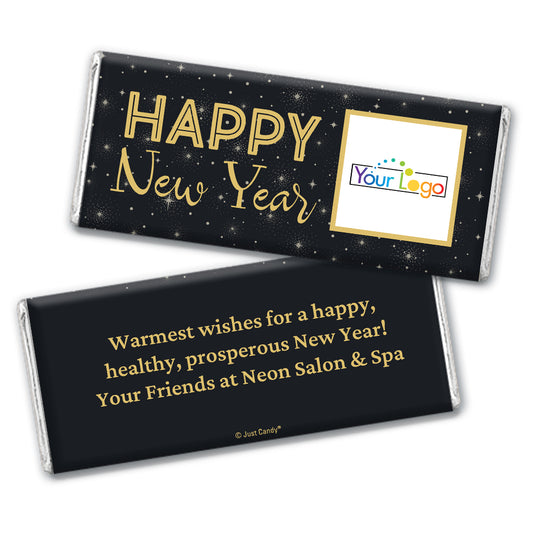 New Year's Eve Personalized Chocolate Bar & Wrapper - Happy New Years