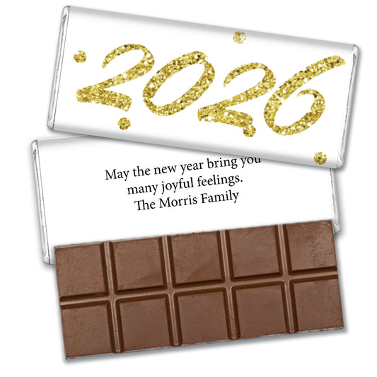 Personalized New Years Dots Hershey's Hershey's Milk Chocolate Bar & Wrapper
