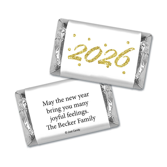 Personalized New Years Dots HERSHEY'S MINIATURE bars