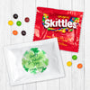 Personalized Happy St Patricks Day Watercolor Clovers Candy Favor Bag - M&Ms or Skittles