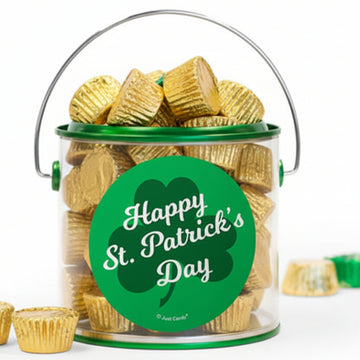 St. Patrick's Day Clovers Reese's Filled Green Paint Can