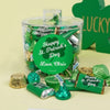 Personalized St. Patrick's Day Clover Container with Hershey's Mix