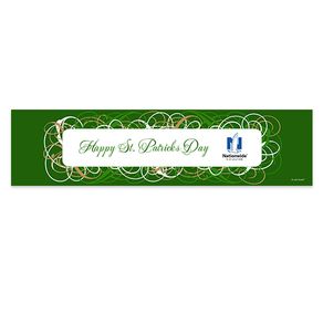 Personalized St. Patrick's Day Swirls 5 Ft. Banner
