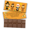 Thanksgiving Personalized Hershey's Milk Chocolate Bar Indians and Pilgrims
