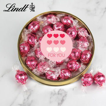 Valentine's Day Lindor Truffle Gift Tin - Hearts