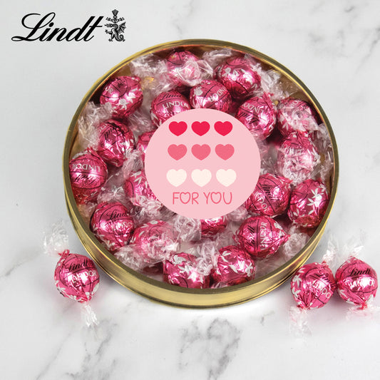 Valentine's Day Lindor Truffle Gift Tin - Hearts